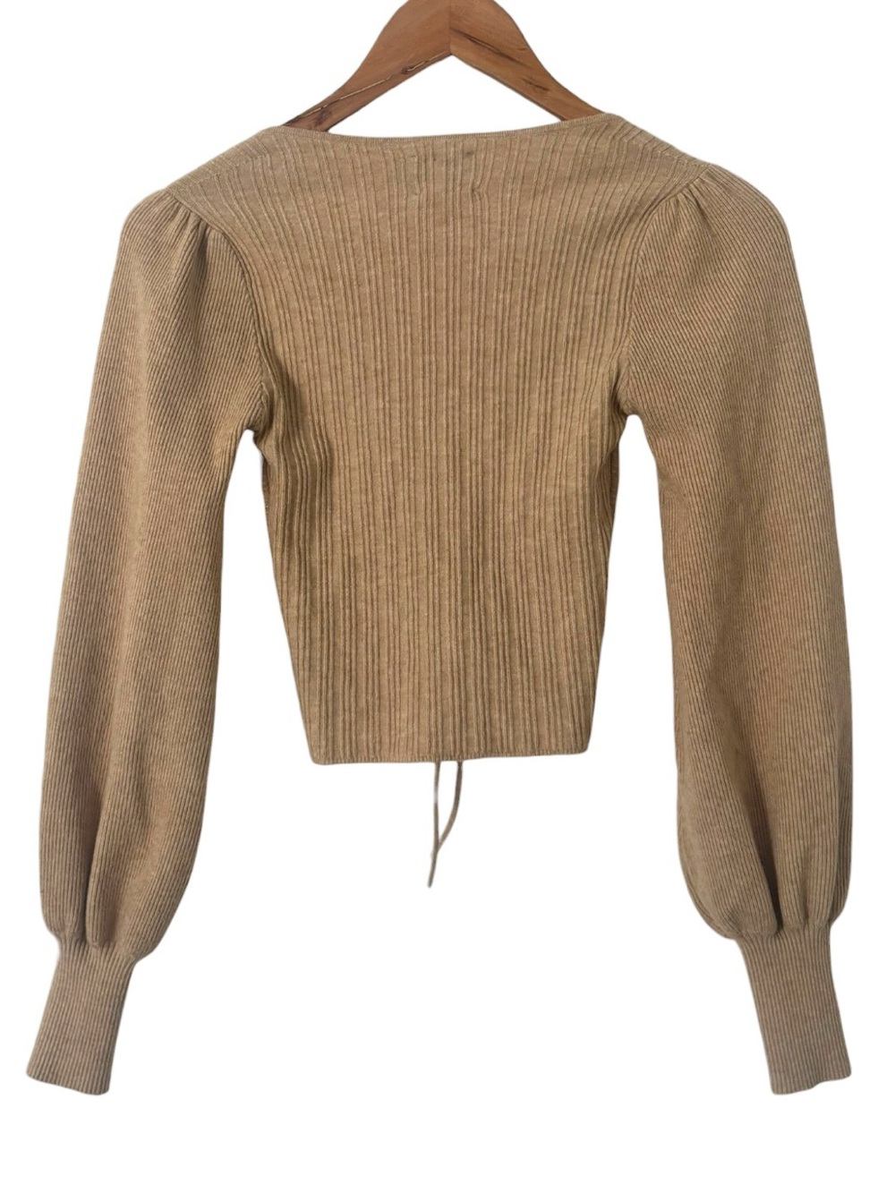 ASOS Ruched Cropped Knit Top - Picture 4 of 5